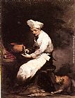 Theodule Augustine Ribot The Cook and the Cat painting